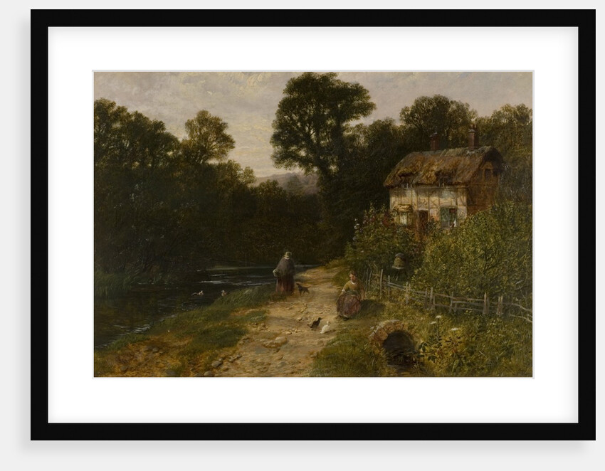 Landscape with Cottage and Figures by George Vicat Cole