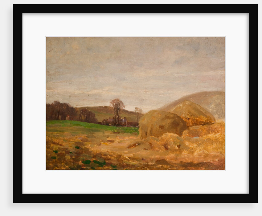 Landscape with Haystacks by Benjamin RBA Haughton