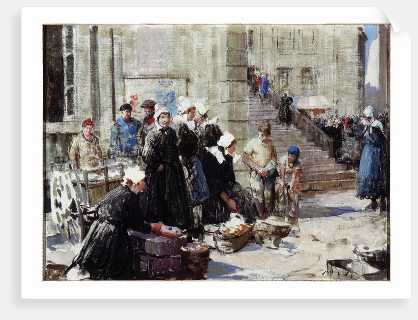 Butter Market, Concarneau by William Lee-Hankey