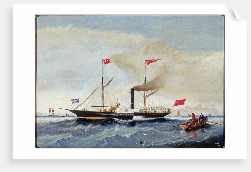 The Steam Tug 'Alfred' off Tynemouth by John Scott