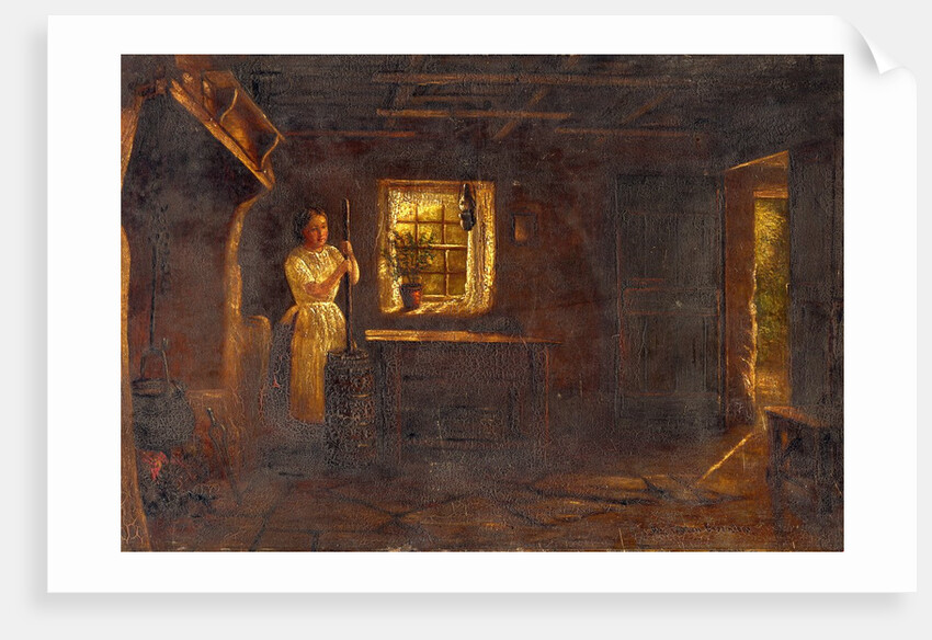 Cottage Interior by George Washington Brownlow