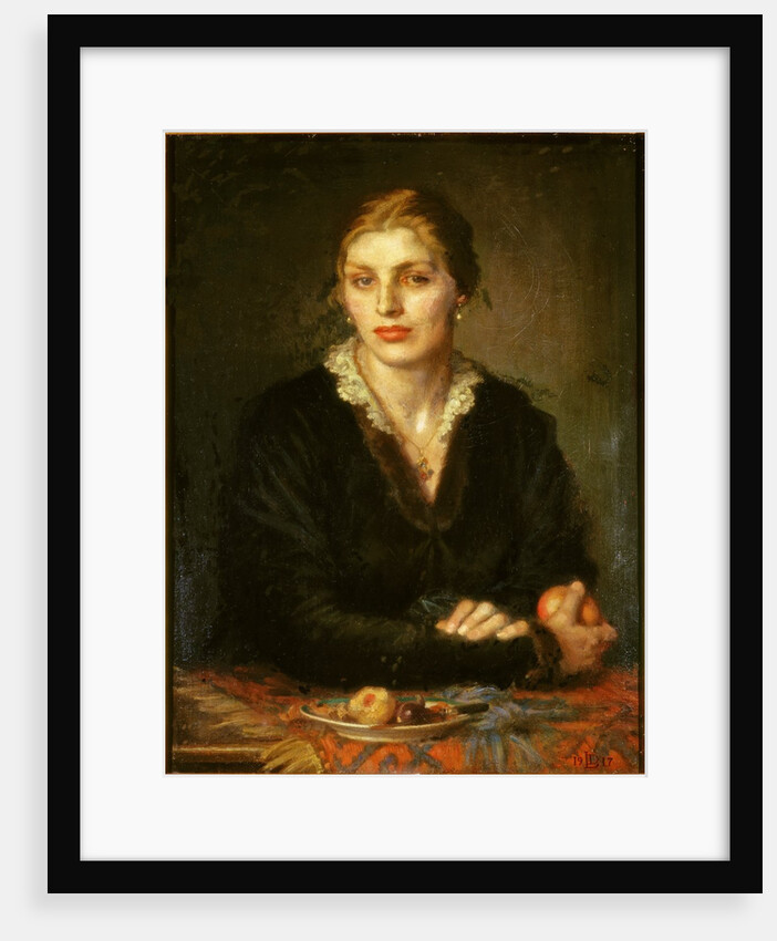 Lady with Fruit (Gladys Holman Hunt) by Dorothea Natalie Sophia Landau