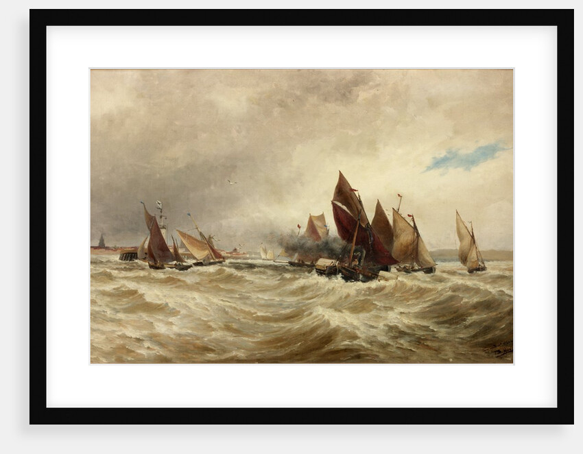 Towing Boats out of Calais by Thomas Bush Hardy