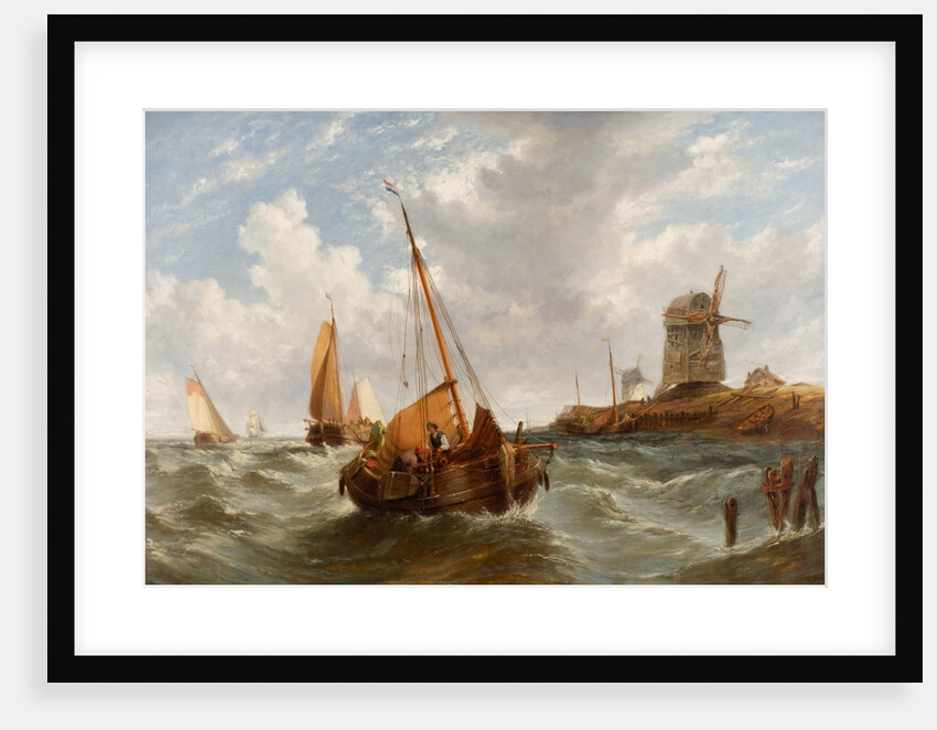 Seascape with Boats by William Adolphus Knell
