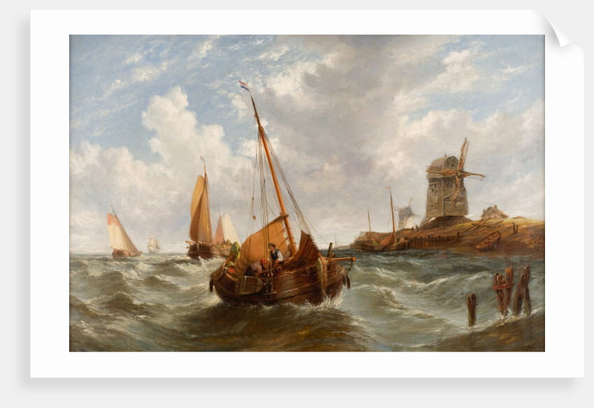 Seascape with Boats by William Adolphus Knell