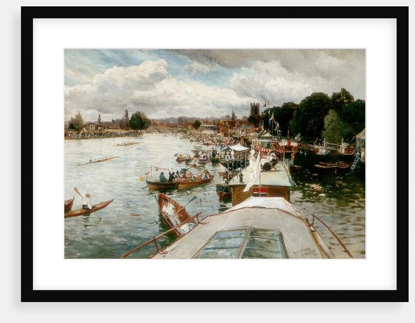 Henley Regatta by Alfred de Bréanski
