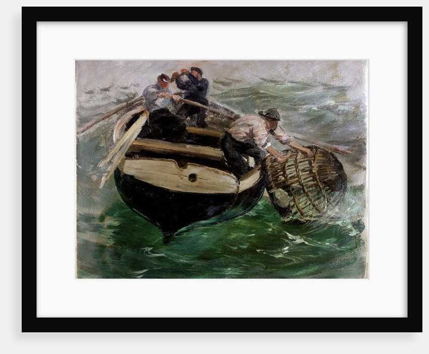 Hauling in Lobster Pots by Charles Napier Hemy
