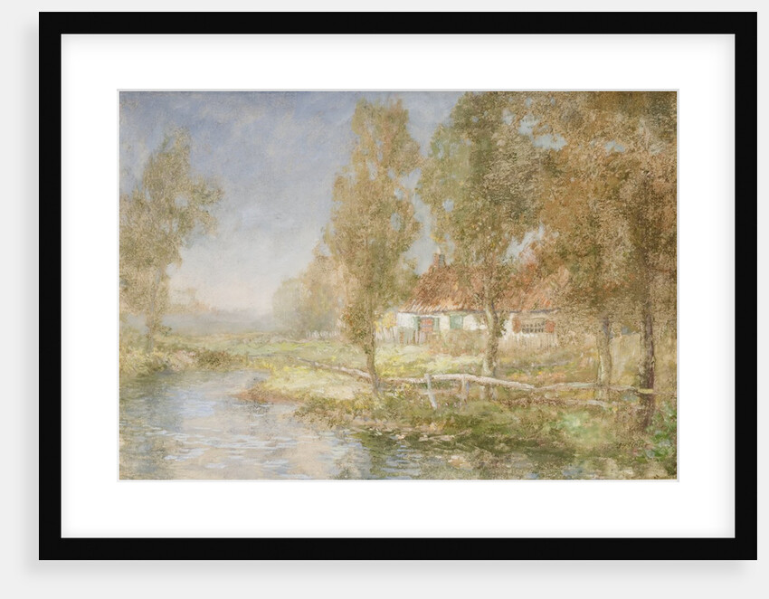 Cottage and Stream by John Falconar Slater