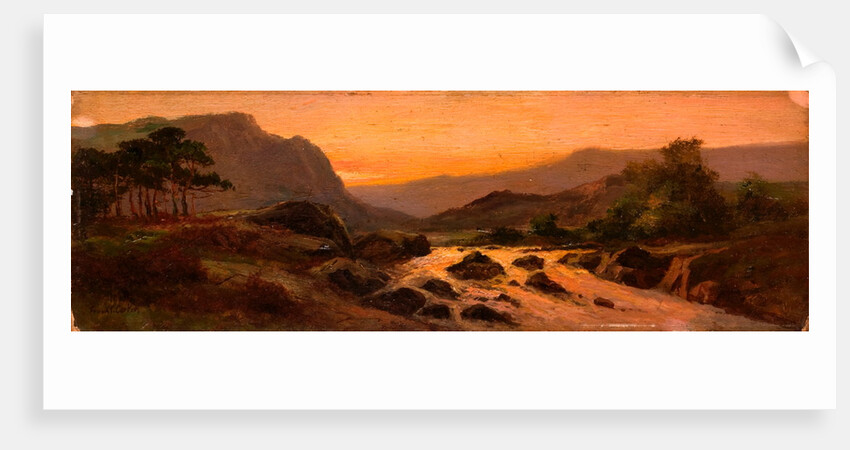 Sunset, Rocky Stream by Frank Thomas Carter