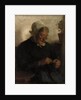 Old Woman Knitting by Florence Ada Engelbach