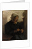 Old Woman Knitting by Florence Ada Engelbach