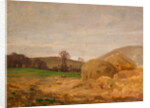 Landscape with Haystacks by Benjamin RBA Haughton