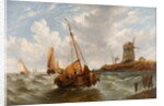 Seascape with Boats by William Adolphus Knell