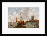 Seascape with Boats by William Adolphus Knell