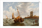 Seascape with Boats by William Adolphus Knell