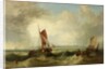 Seascape with Shipping by John Warkup Swift