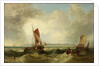 Seascape with Shipping by John Warkup Swift