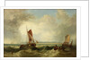 Seascape with Shipping by John Warkup Swift