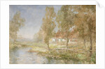 Cottage and Stream by John Falconar Slater