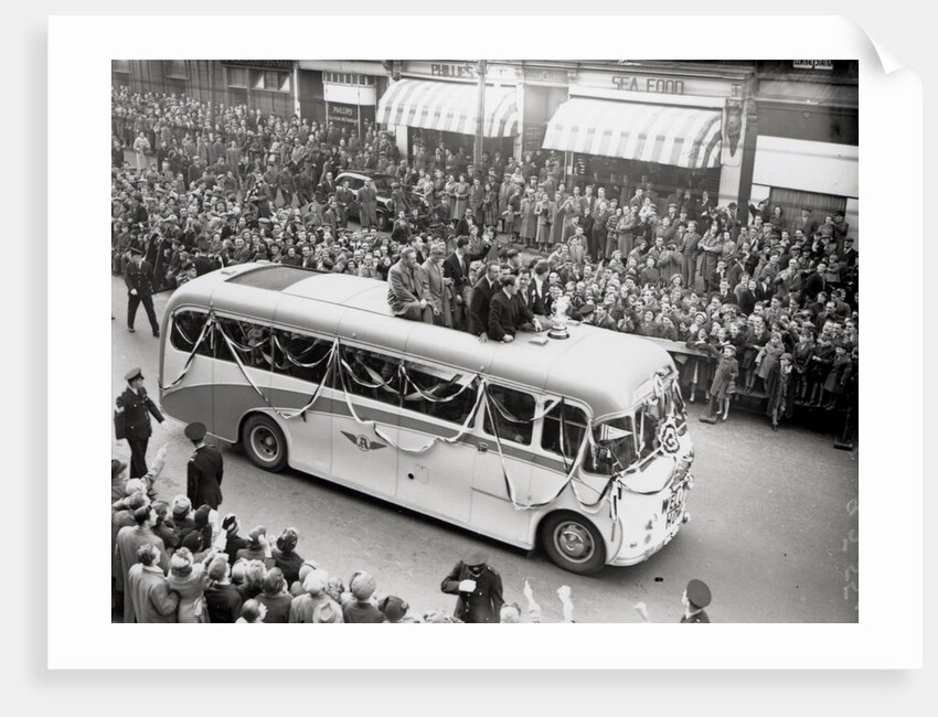 Newcastle United FA Cup Win 1952 by Unknown