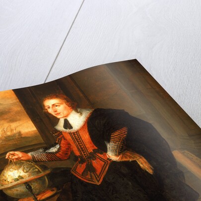 A navigator with globe and dividers by Hendrick van der Borcht