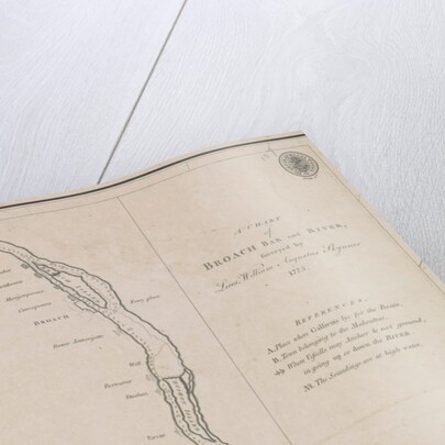 A chart of Broach Bar and river surveyed by Lieut WIlliam Augustus Skynner 1773 by British Admiralty
