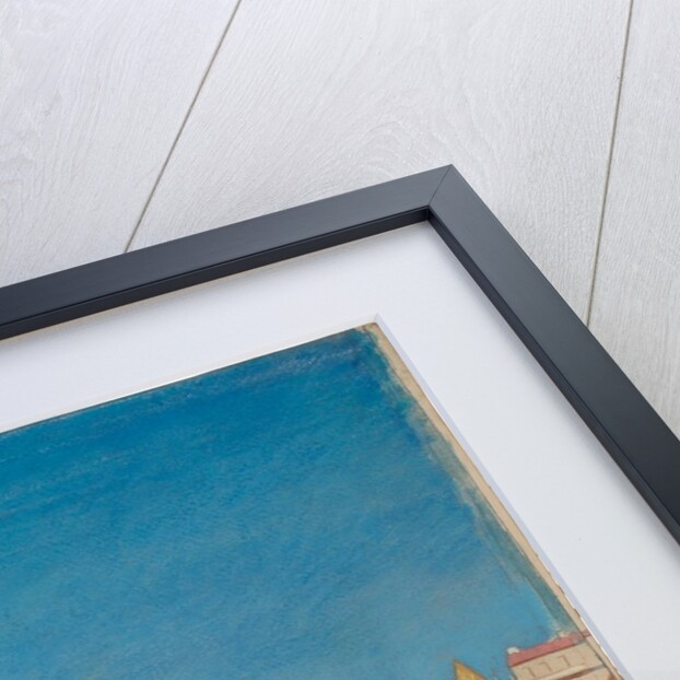 Unidentified harbour scene - the yellow sail by 