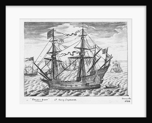 40-gun ship 'Lion' (1557, also known as 'Golden Lion') by Claes Jansz Visscher