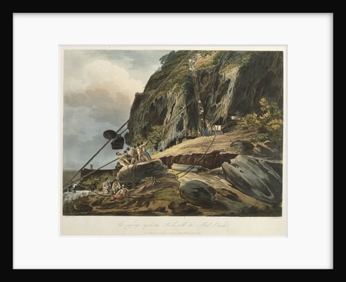 Picturesque views of the Diamond Rock: the passage upon the Rock, with the Mail-Coach by Joseph Constantine Stadler