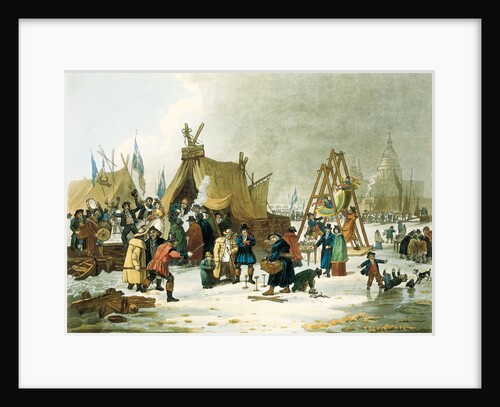 Frost fair on the river Thames, 19th century by Luke Clennel