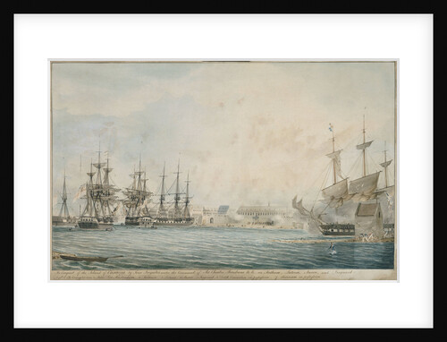 The conquest of the island of Curacoa by four frigates under the command of Sir Charles Brisbane by Charles Brisbane