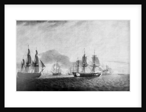 The East Indiaman 'General Goddard' capturing Dutch East Indiamen, June 1795 by Thomas Luny