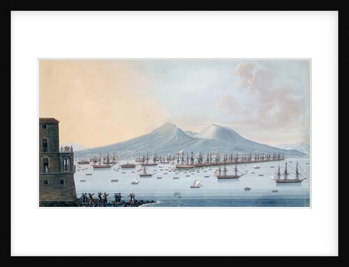 The British fleet at anchor in the Bay of Naples, 17 June 1798 by Giacomo Guardi