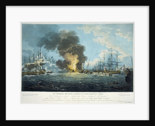Attack on the Danish fleet and batteries at the Battle of Copenhagen, 2 April 1801 by J.T. Serres