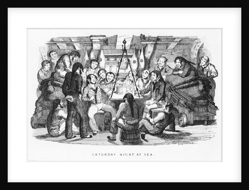 Saturday night at sea by George Cruikshank