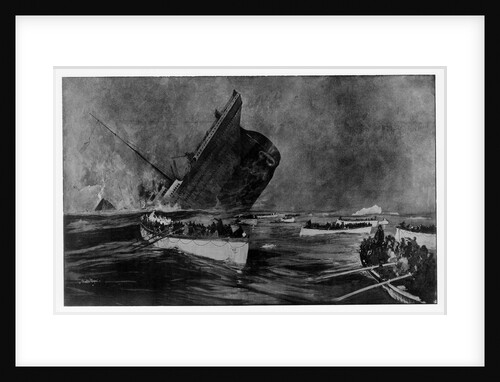 Loss of RMS 'Titanic', 1912 by Charles Dixon