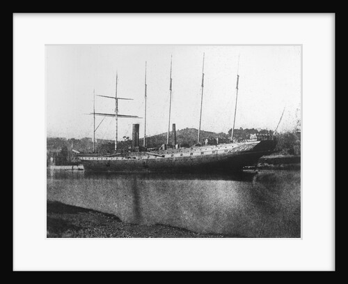 SS 'Great Britain' (Br, 1843) at Bristol, shortly after her launching in 1843 by W.H. Fox Talbot