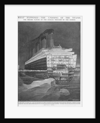 The undoing of the 'Titanic' - nature of damage wrought by the iceberg by G.F. Morrell