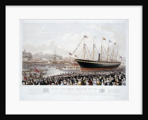 Launch of the Great Britain Steam Ship at Bristol, July 19th 1843 by Joseph Walter