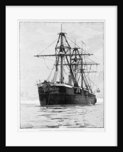 HMS 'Shannon' (1875) at anchor by unknown