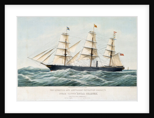 The Liverpool and Australian Navigation Company's steam clipper 'Royal Charter' by Samuel Walters