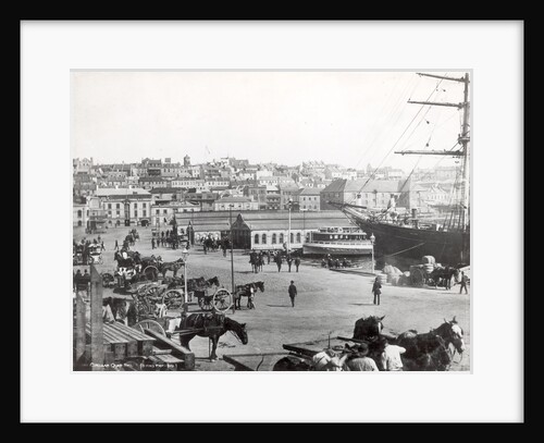 Circular Quay, Sydney, with the 'Cutty Sark' loading wool by unknown