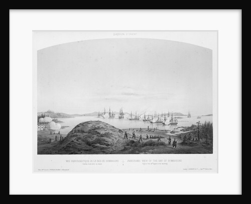 Panoramic view of the Bay of Bomarsund: fight of the 14 August 1854, in the morning by Louis Le Breton