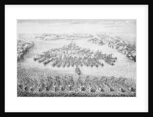 Swedish and Russian galley battle, 1714 by unknown