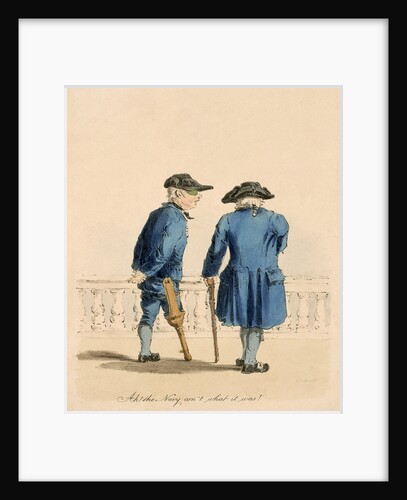 'Ah! the Navy arn't what it was!' (Greenwich Pensioner) by H. C.C. Engleman