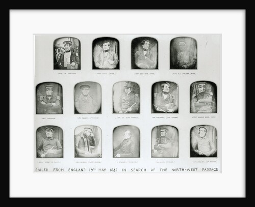 Officers who sailed in search of the North-West Passage with Sir John Franklin in 1845 by Baird