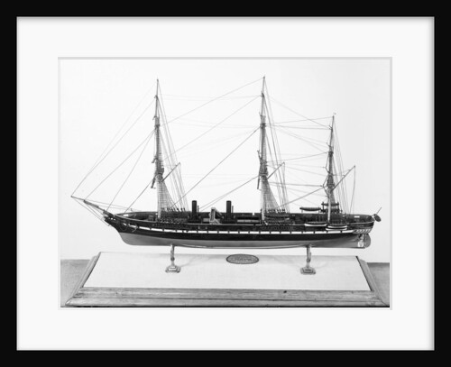 Model of ironclad battleship HMS 'Warrior' (1860) by Unknown