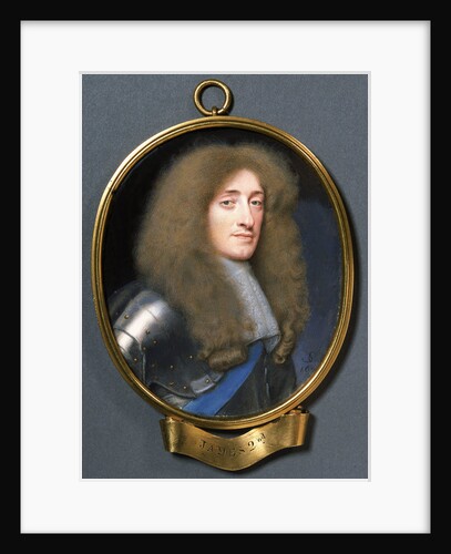 Miniature portrait of James, Duke of York (1633-1701), later King James II. by Samuel Cooper