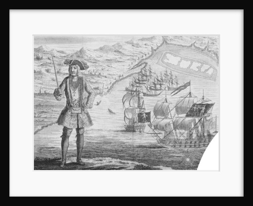Captain Bartholomew Roberts, pirate, at Whydah by B. Cole