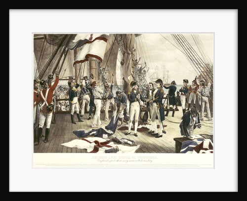 Nelson's last signal at Trafalgar by Thomas Davidson